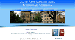 Desktop Screenshot of csanadiiskola.hu