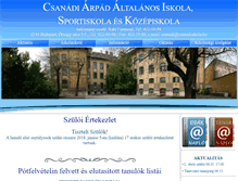 Tablet Screenshot of csanadiiskola.hu